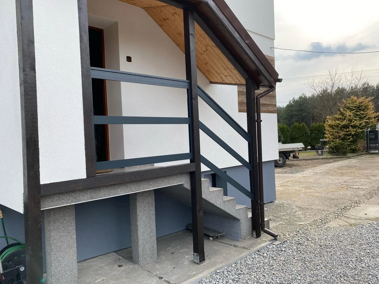 Balustrada zewnętrzna schodowa stalowa Wodzisław Rybnik