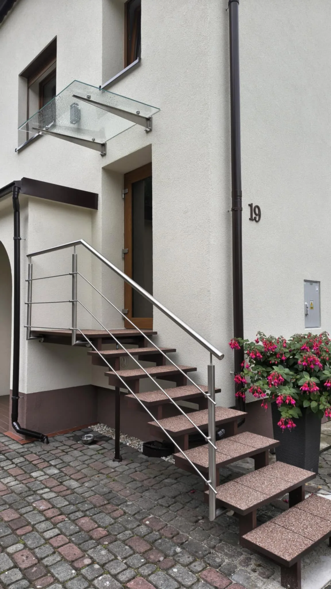 Balustrada zewnętrzna przy schodach Wodzisław Rybnik